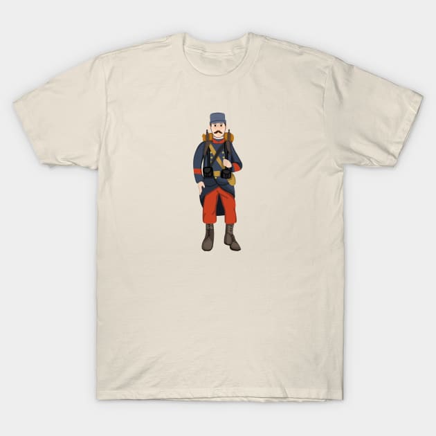 French Marine (Small Design) T-Shirt by Aeriskate